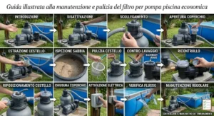 Guida illustrata alla manutenzione e pulizia del filtro per pompa piscina economica 

