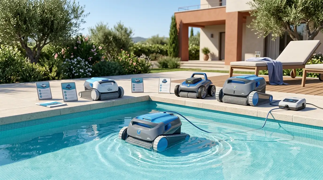 Confronto e guida all'acquisto per scegliere il miglior robot pulitore per piscina.