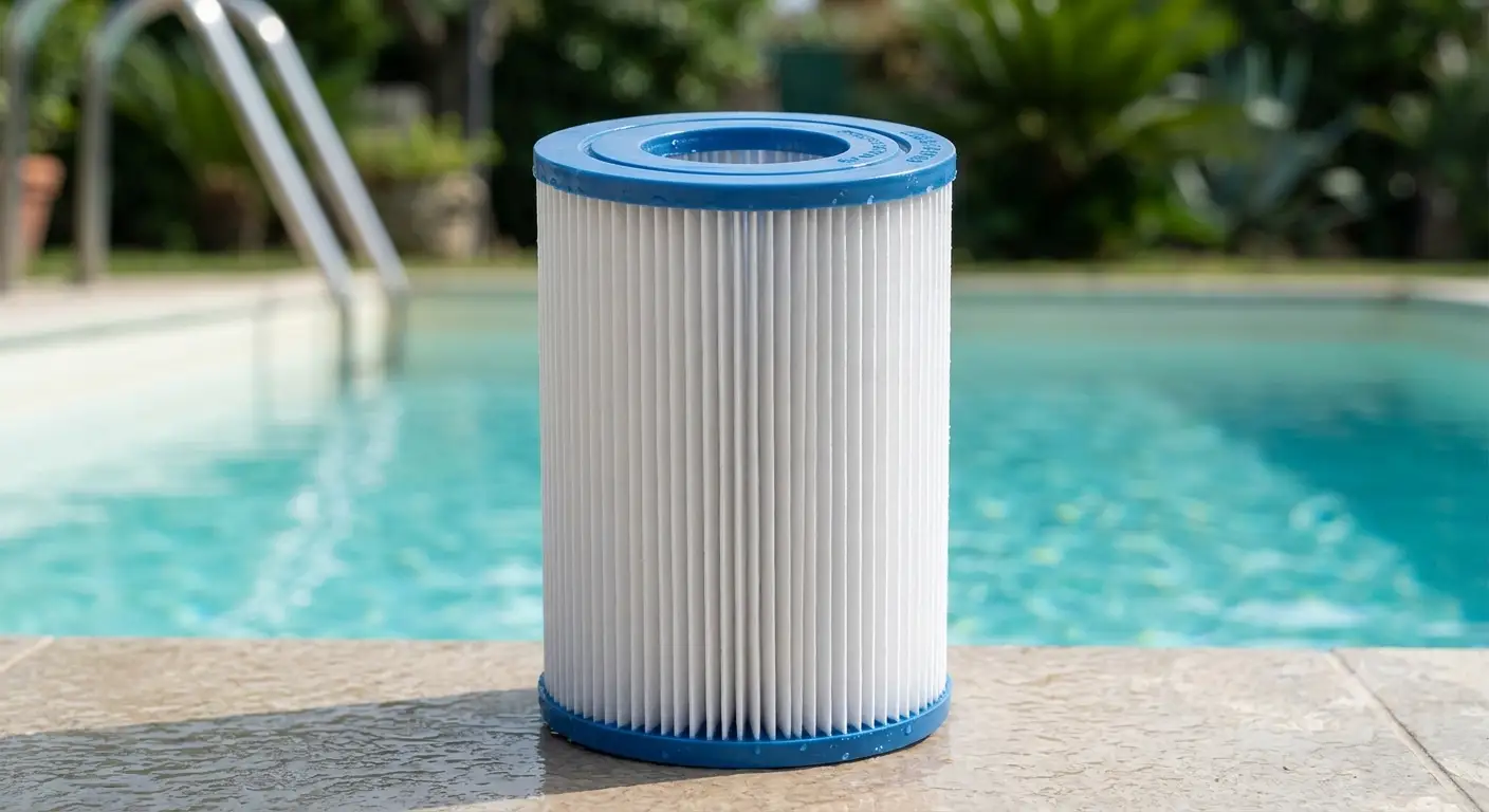 Cartuccia filtro piscina ricambio universale in carta pieghettata ad alta efficienza